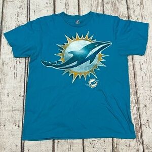 Miami Dolphins Sports NFL Football Crewneck Tee Top Shirt